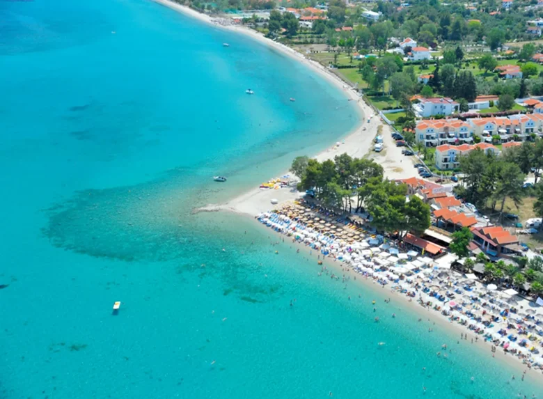 Pefkochori Beach Kassandra, Halkidiki, Hellas