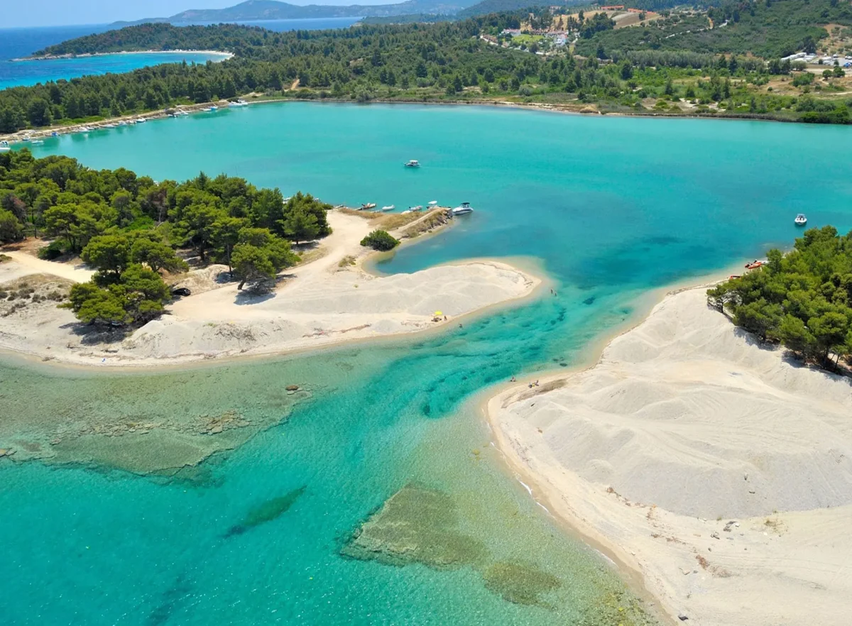 Pefkochori Beach Kassandra, Halkidiki, Hellas