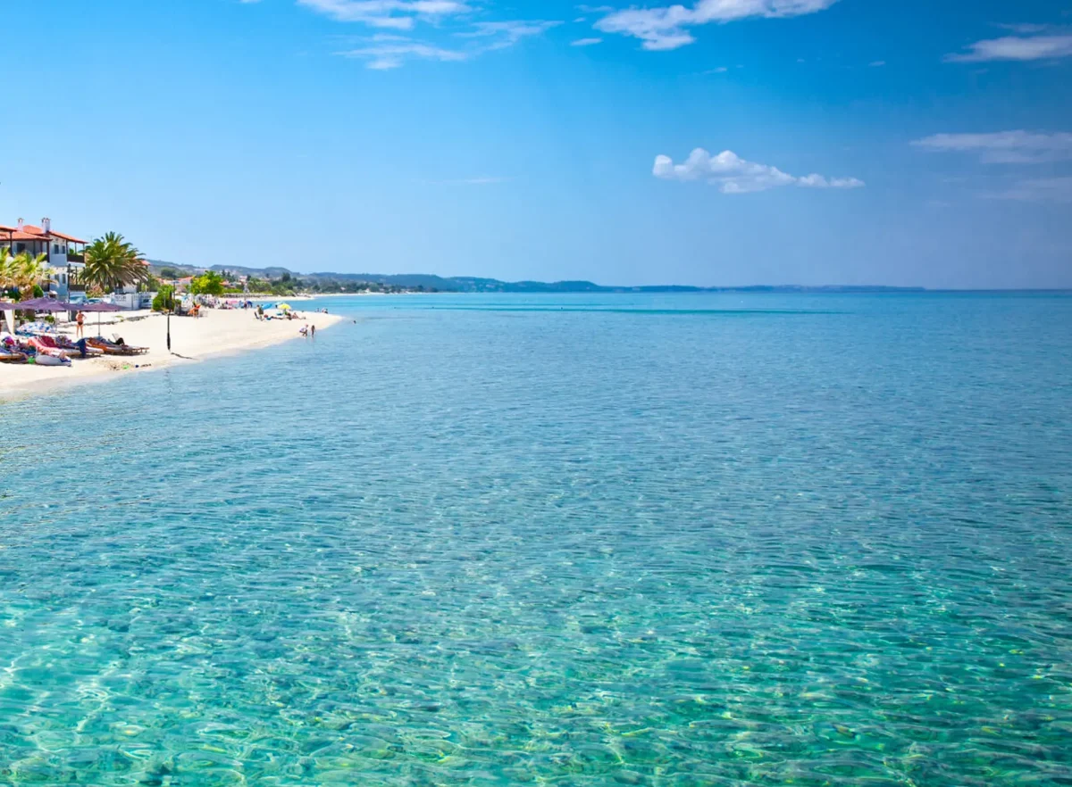 Pefkochori Beach Kassandra, Halkidiki, Hellas