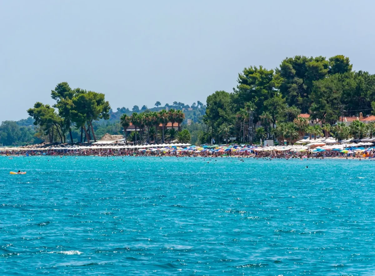 Pefkochori Beach Kassandra, Halkidiki, Hellas