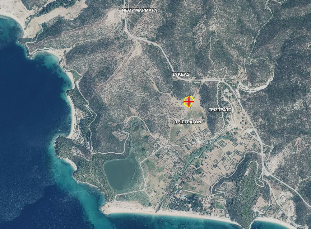 Land Plot Even and Buildable 4,760sq.m for SALE in Tristinika Sithonia, Halkidiki